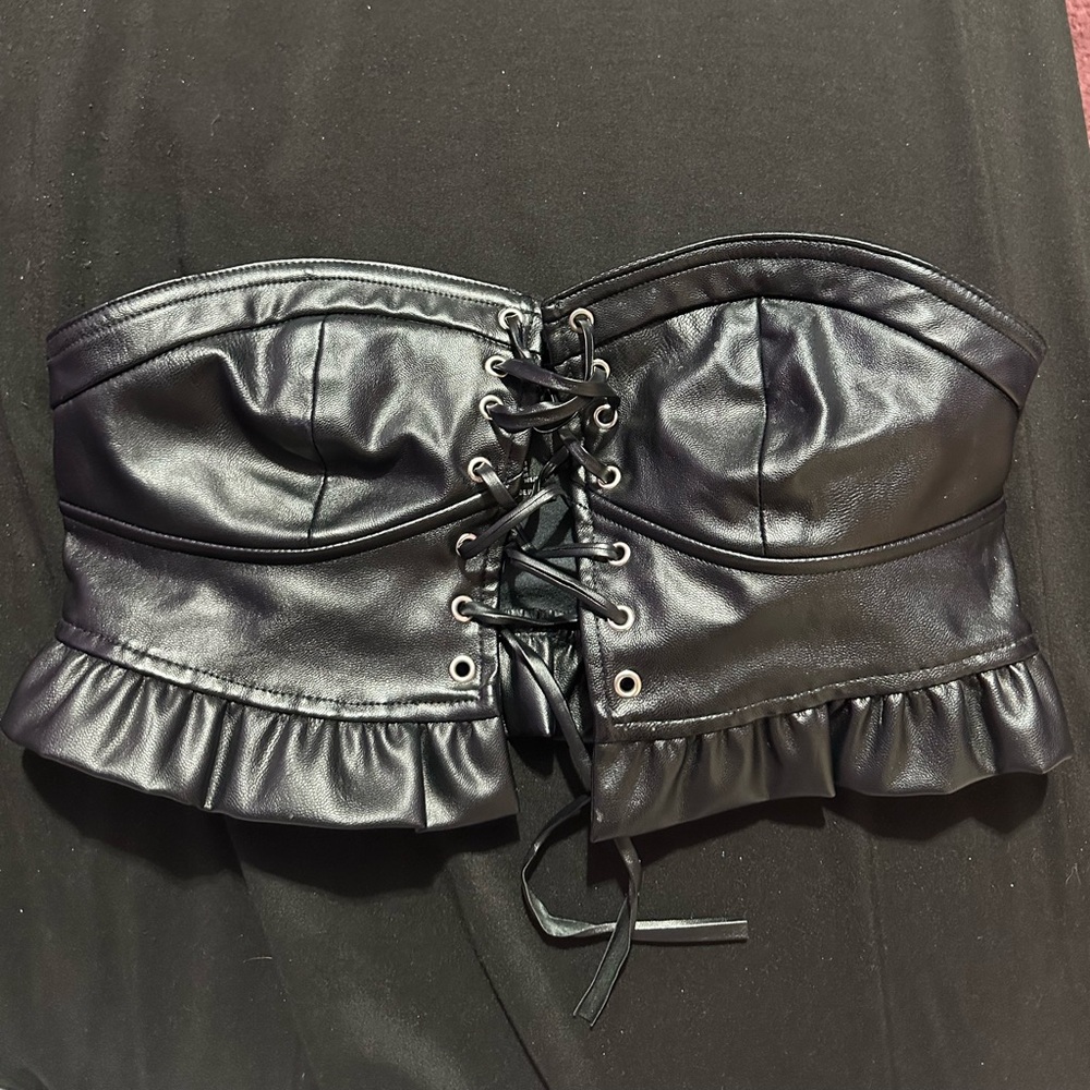 Leather top